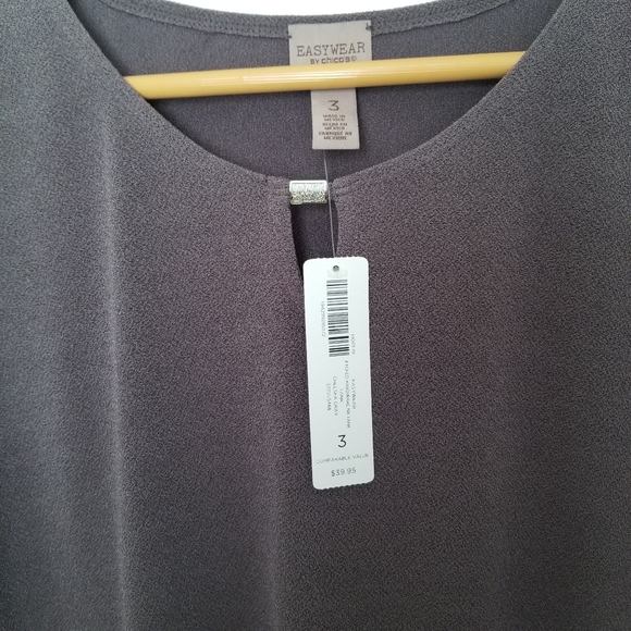 Easywear by Chicos sleeveless gray top size 3X  *C9 - Picture 2 of 3